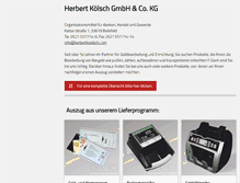 Tablet Screenshot of herbertkoelsch.com